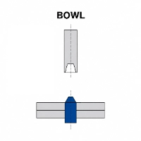 Bowl rivet forming capability by electric servo orbital riveting machine