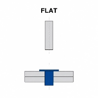 Flat head rivet samples produced by precision servo riveting machine
